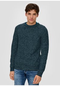 QS MIT RAGLANÄRMEL - Strickpullover - petrol
