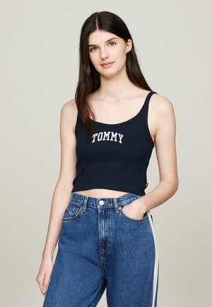 Tommy Jeans VARSITY  - Top - dark night navy