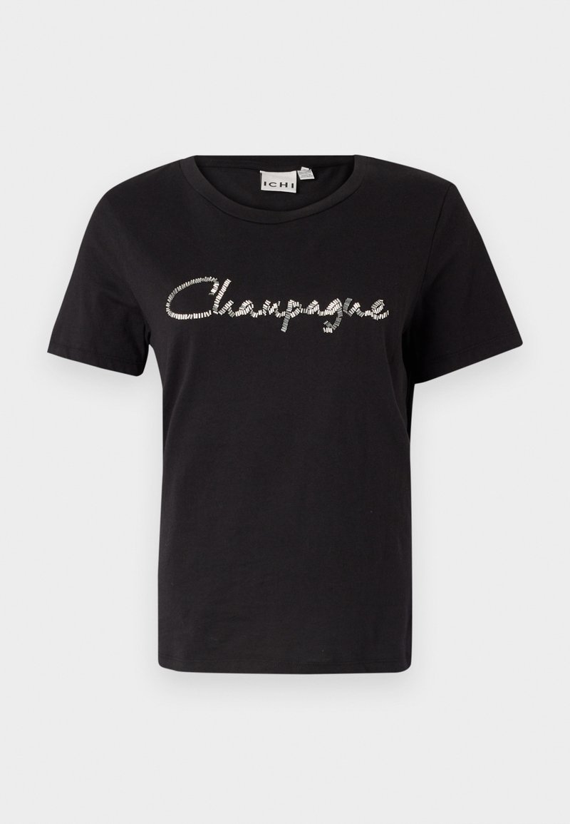 Ichi T-shirt print zwart