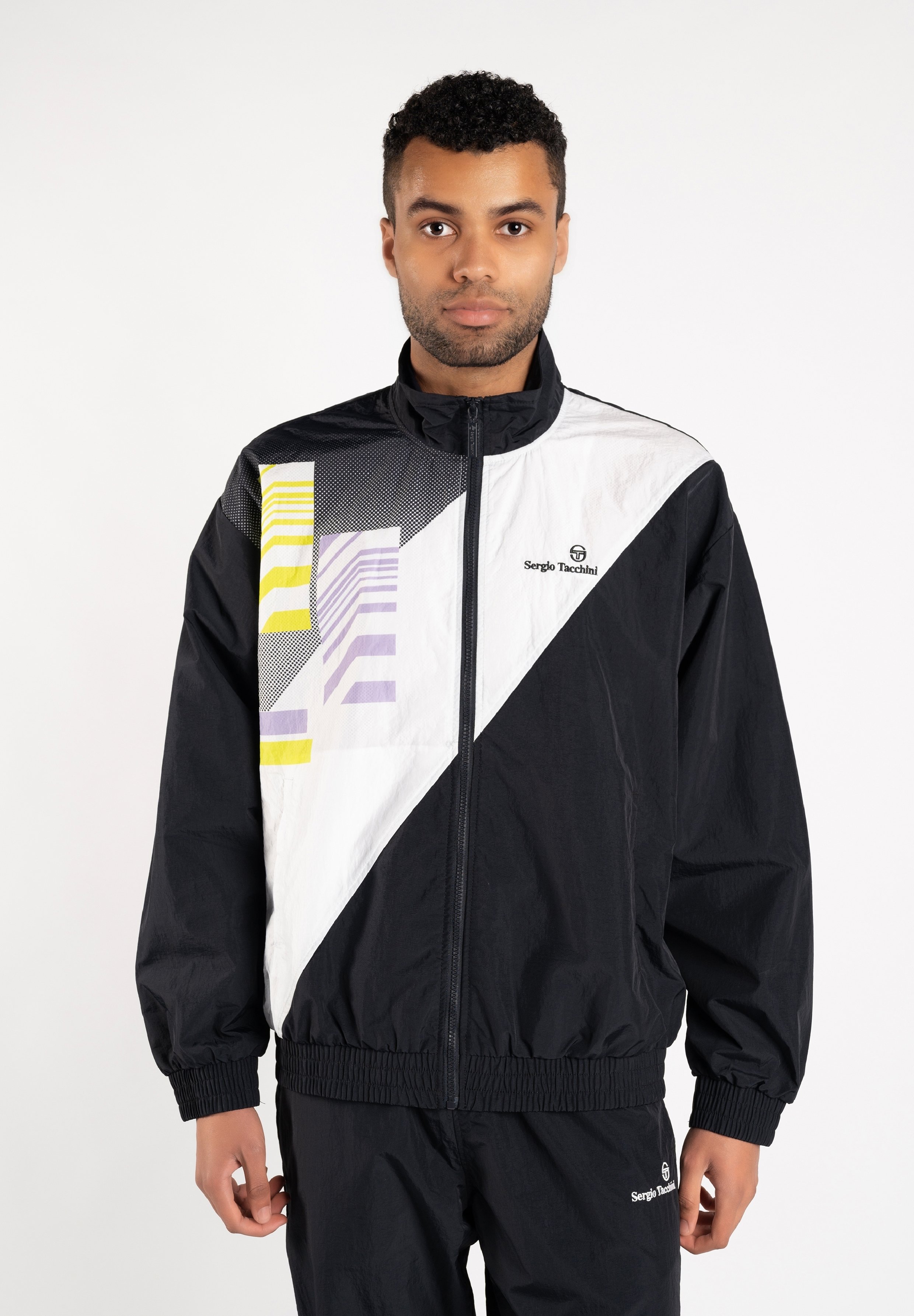 Sergio Tacchini CHECKERED PRINT - Chándal - black white multi/negro -  Zalando.es