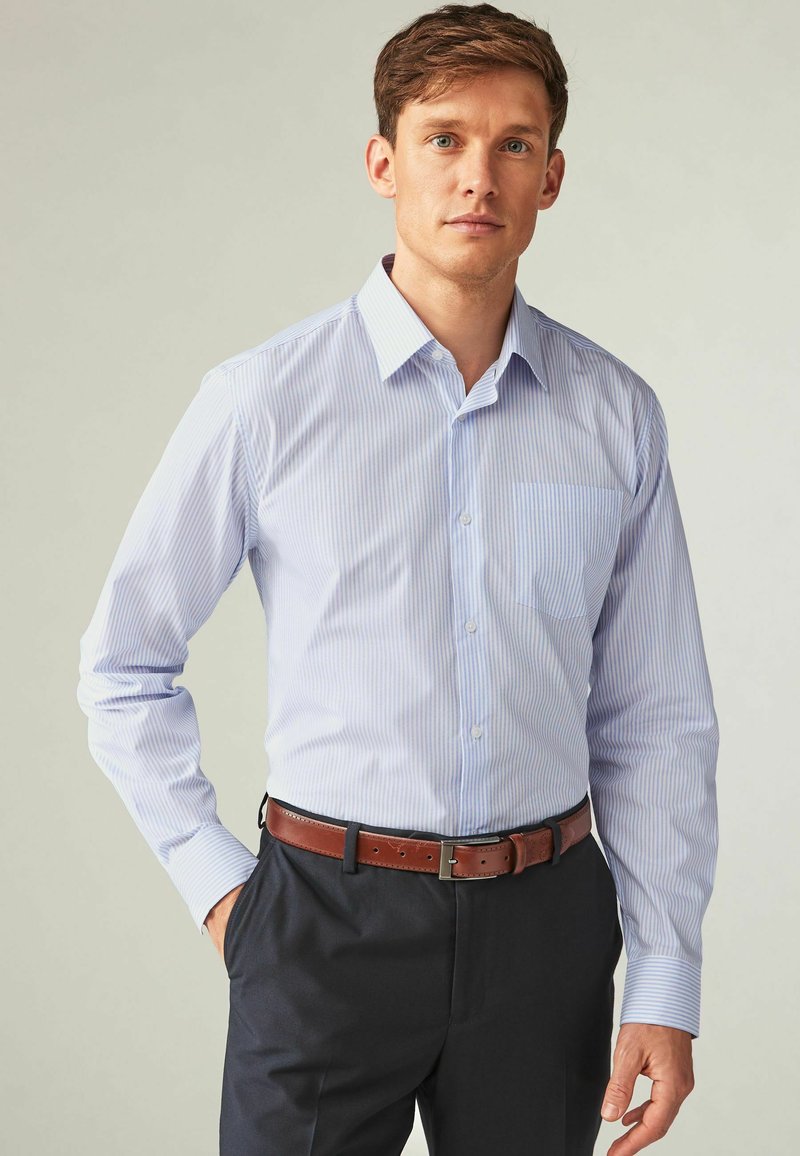 Next REGULAR FIT - Košeľa - white blue