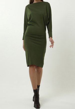 Robe fourreau - khaki