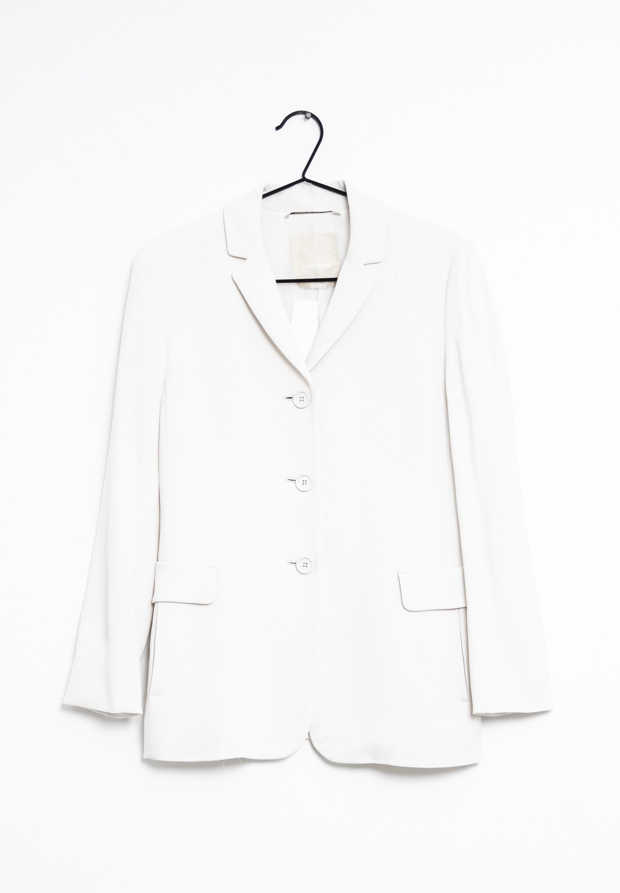 S Max Mara Cappotto corto beige/bianco (Second hand) - Main Image