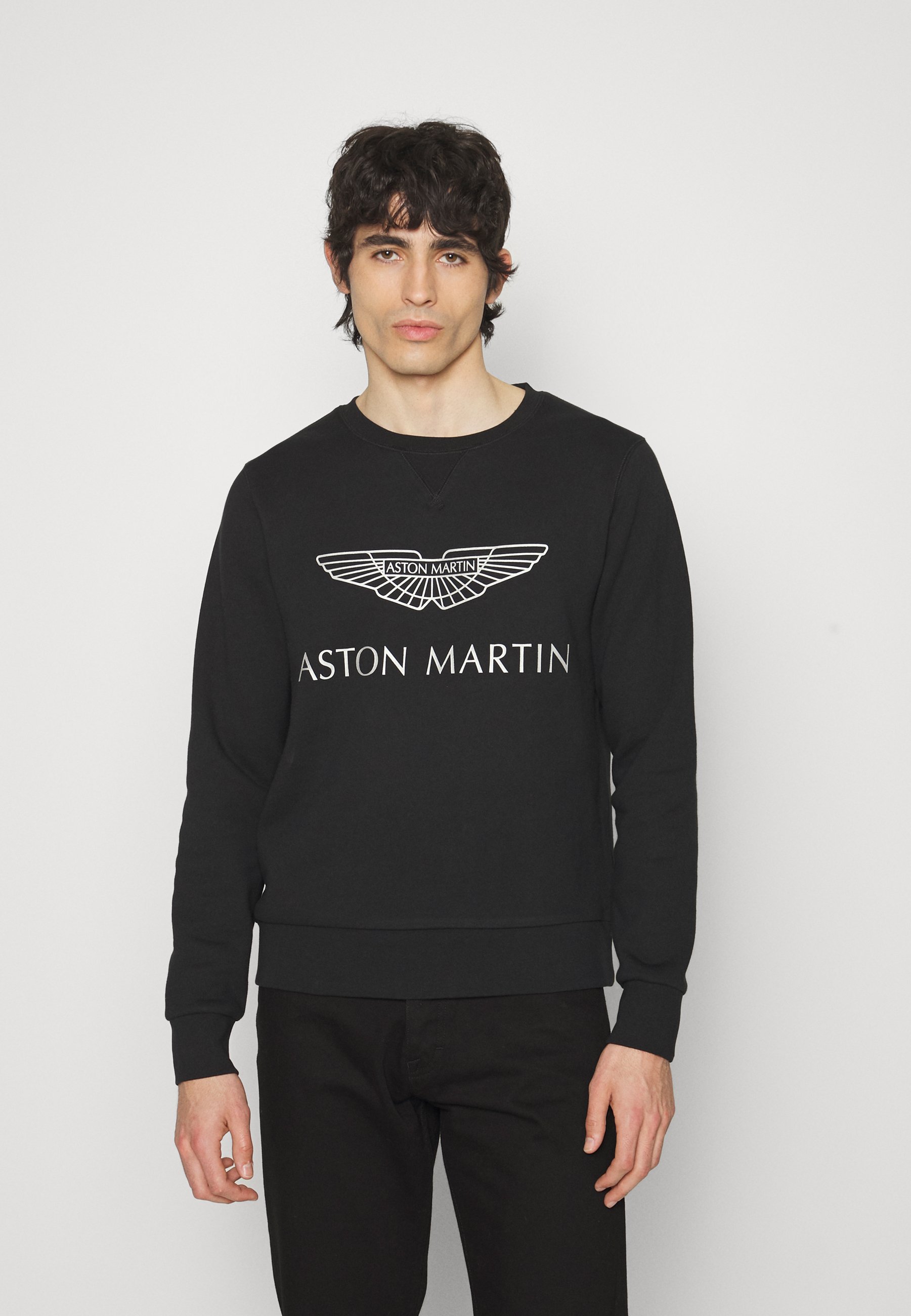 Hackett Aston Martin Racing LOGO CREW - Sudadera - black/negro - Zalando.es