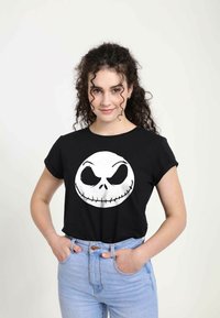 Disney NIGHTMARE BEFORE CHRISTMAS BIG FACE JACK - T-shirt z nadrukiem