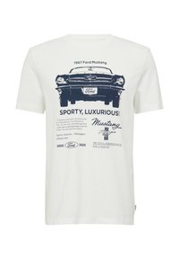 s.Oliver T-shirt print - weiß