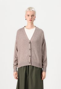 VILA VIRIL V NECK - Cardigan - brown