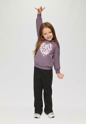 s.Oliver IMPRIMÉ MOUSSE SCINTILLANT - Hoodie - flieder