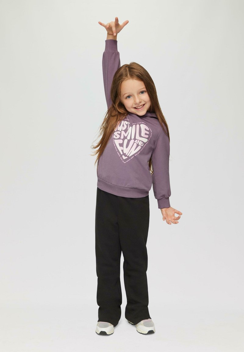 s.Oliver IMPRIMÉ MOUSSE SCINTILLANT - Hoodie - flieder