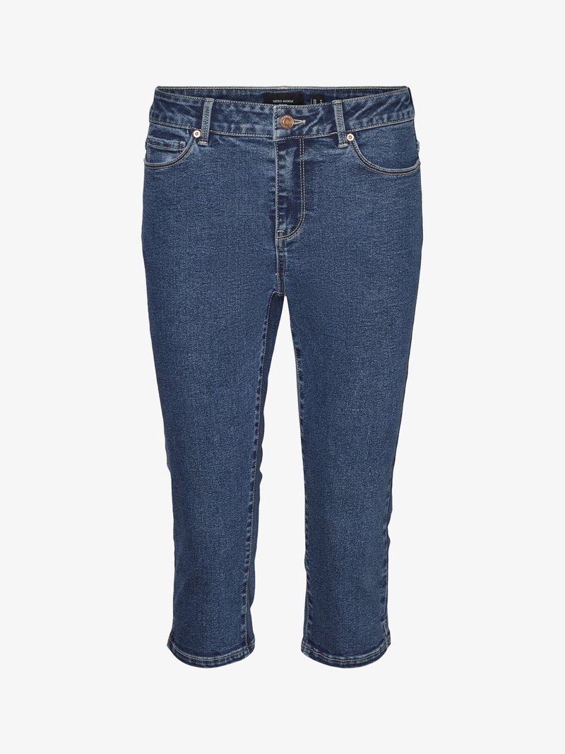 Vero Moda VMLUNA SEVEN KNICKERS - Τζιν σορτς - medium blue denim