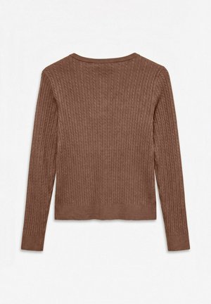 Vero Moda, CARDIGAN AWASHLIE KNIT CARDIGAN - Gilet - fossil