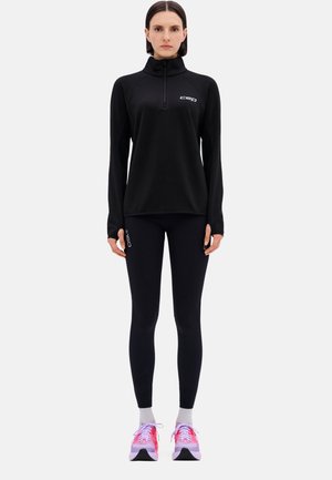 CORE RUN THERMAL ZIP - Langarmshirt - black