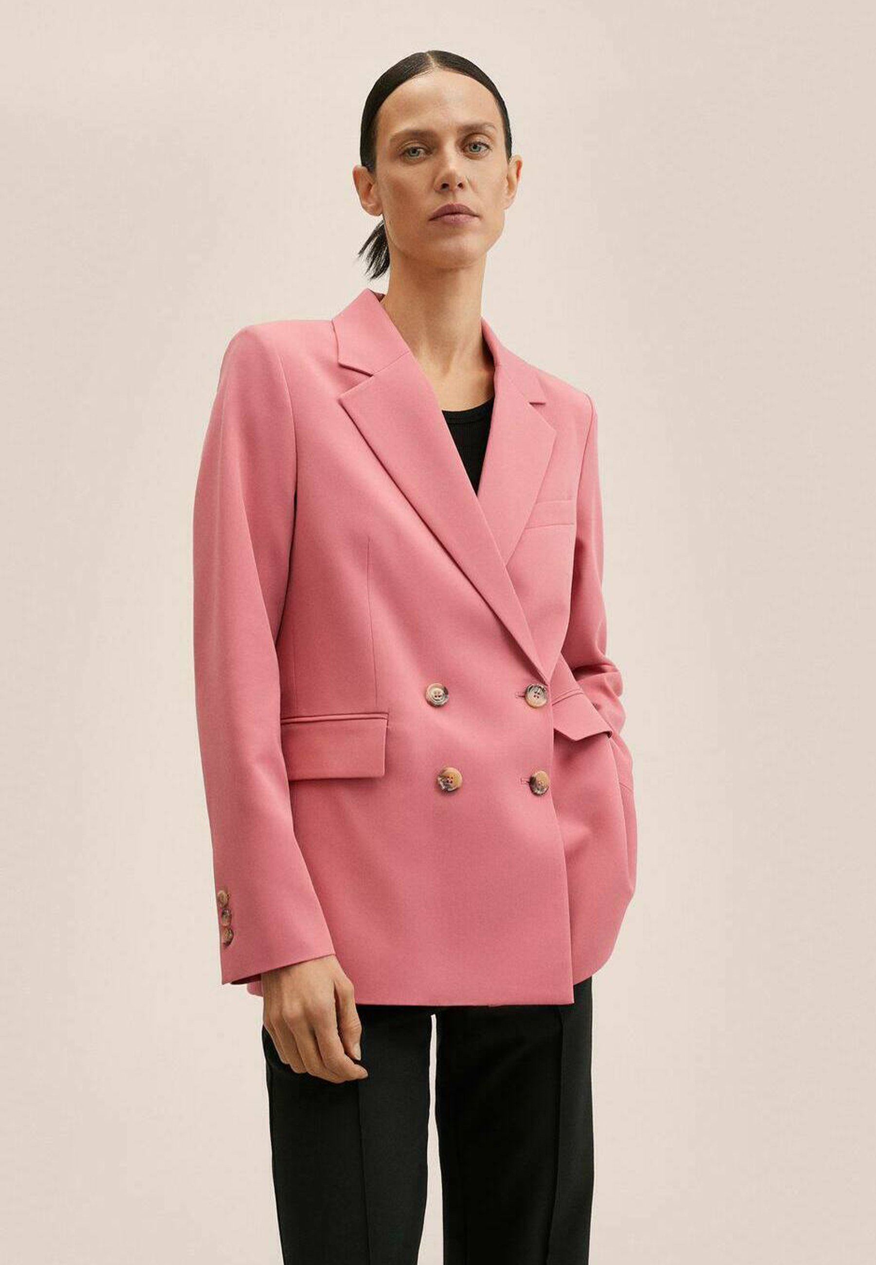 Mango GRETA - Blazer - pastel pink/donkerroze - Zalando.nl