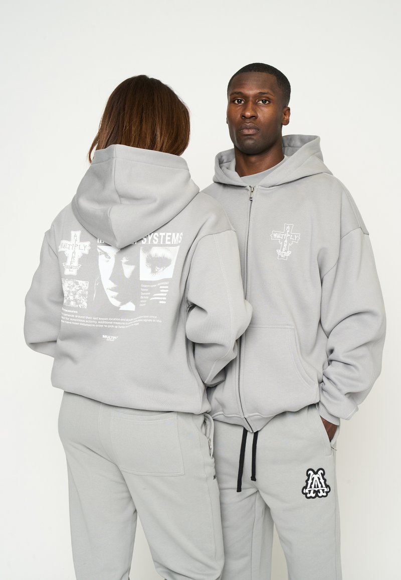 Multiply Apparel HOODIE SYSTEMS - Sweater met rits - ultimate grey