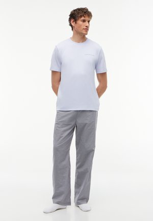 Tommy Hilfiger, 3 PACK TEE - Haut de pyjama - white/black/light blue