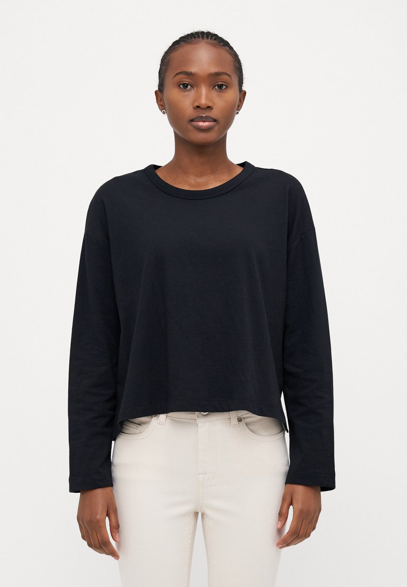 GAP Petite TEE - Top dugih rukava - true black