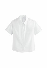 SHORT SLEEVE COLLARED REGULAR FIT - Užsagstoma palaidinė - white