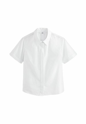 Next SHORT SLEEVE COLLARED REGULAR FIT - Gombos blúz - white