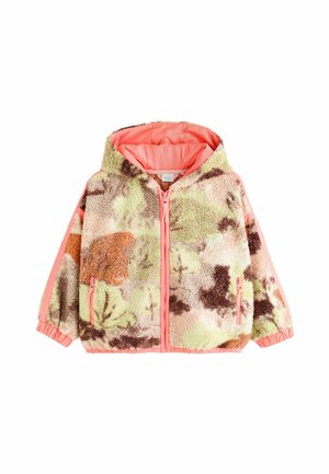 Next, ZIP UP HOODED BORG JACKET - Übergangsjacke - neutral pink abstract