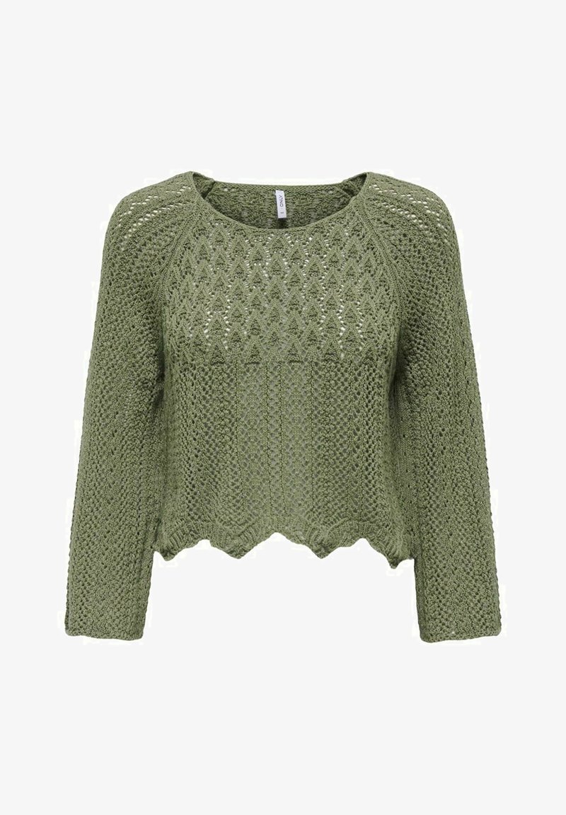 ONLY ONLNOLA LIFE 3/4 PULLOVER NOOS - Maglione - military olive