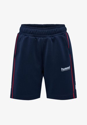 Hummel, HUMMEL HMLJR INTERLOCK ADJUST SHORTS UNISEX - Korte broeken - dress blues