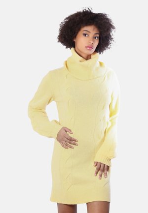 TURTLENECK - Strickkleid - yellow