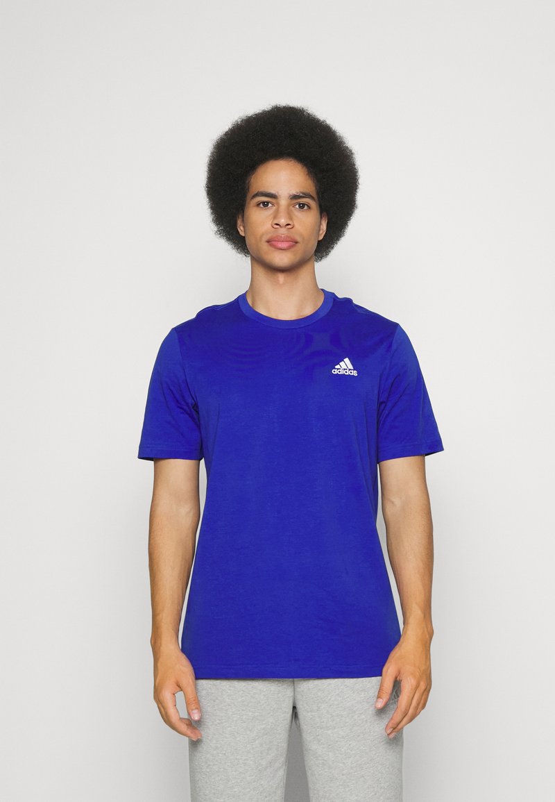 adidas Sportswear TShirt basic semi lucid blue/blau Zalando.de