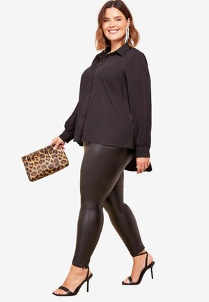 LONG SLEEVE - Blúzka so zapínaním na gombíky - black