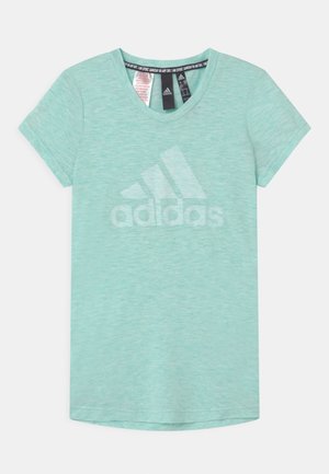 UNISEX - Print T-shirt - mint/white