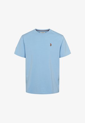 U.S. Polo Assn. Jednoduché tričko - placid blue