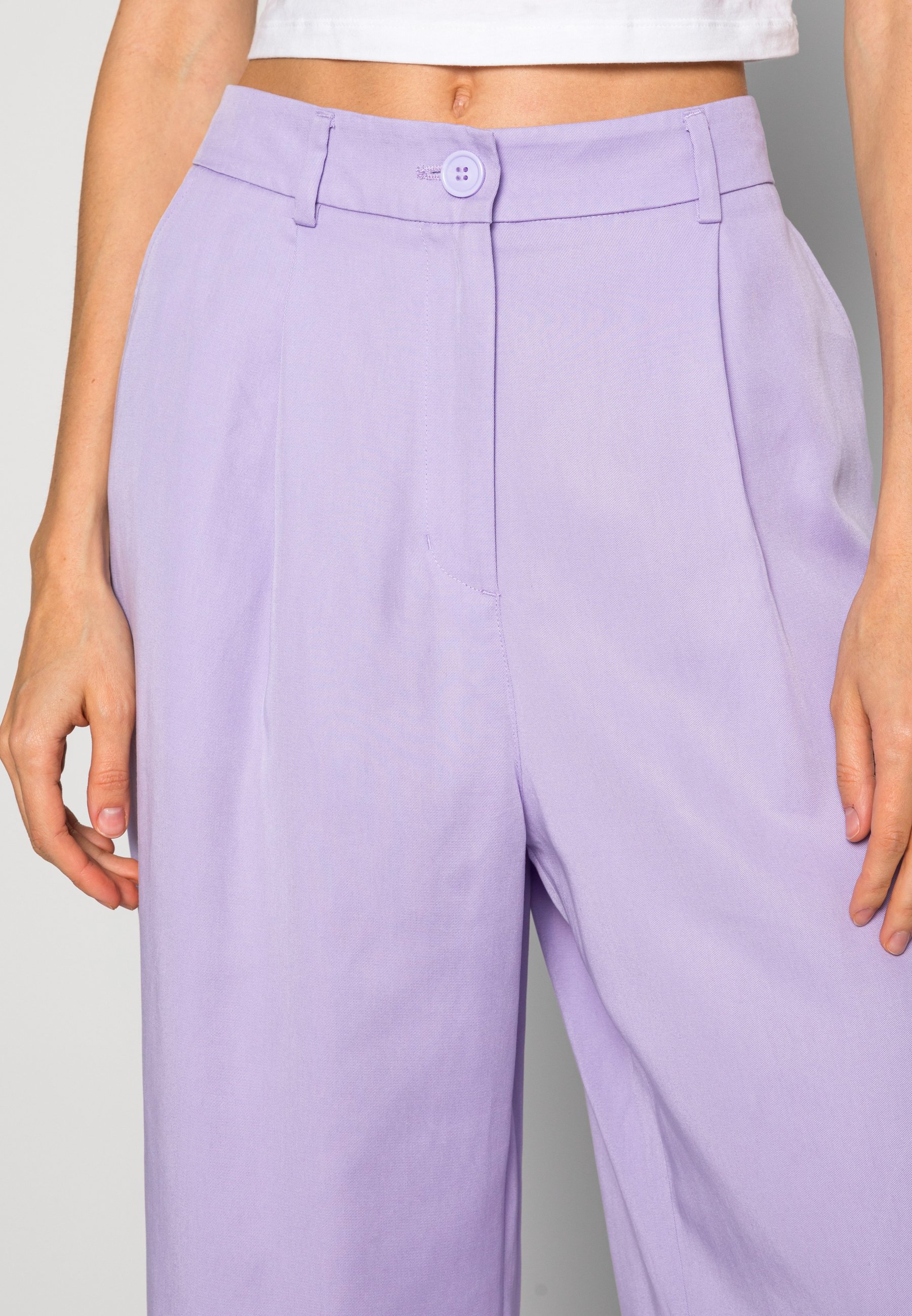 Monki Trousers - lilac - Zalando.co.uk