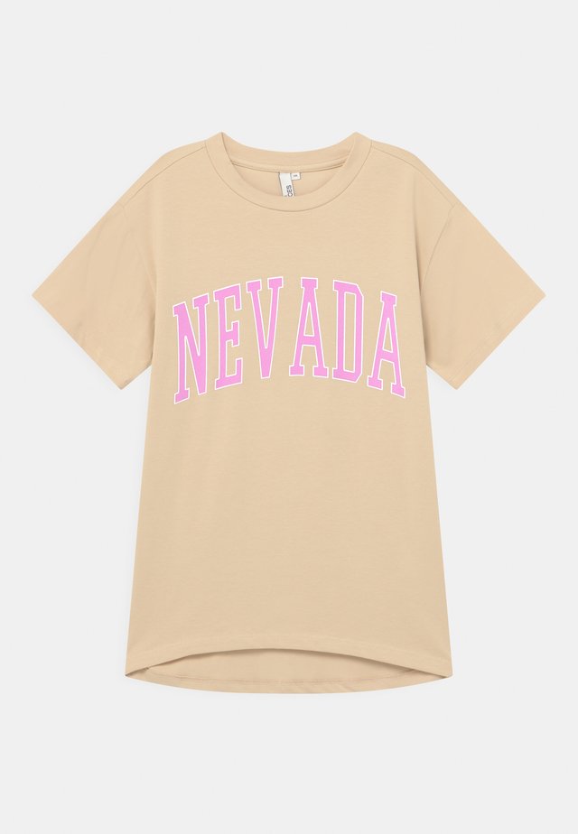 JAYDEN OVERSIZED TEE - Print T-shirt - warm sand
