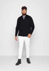 Calvin Klein SUPERIOR ZIP THRU JACKET - Casaco de malha - black