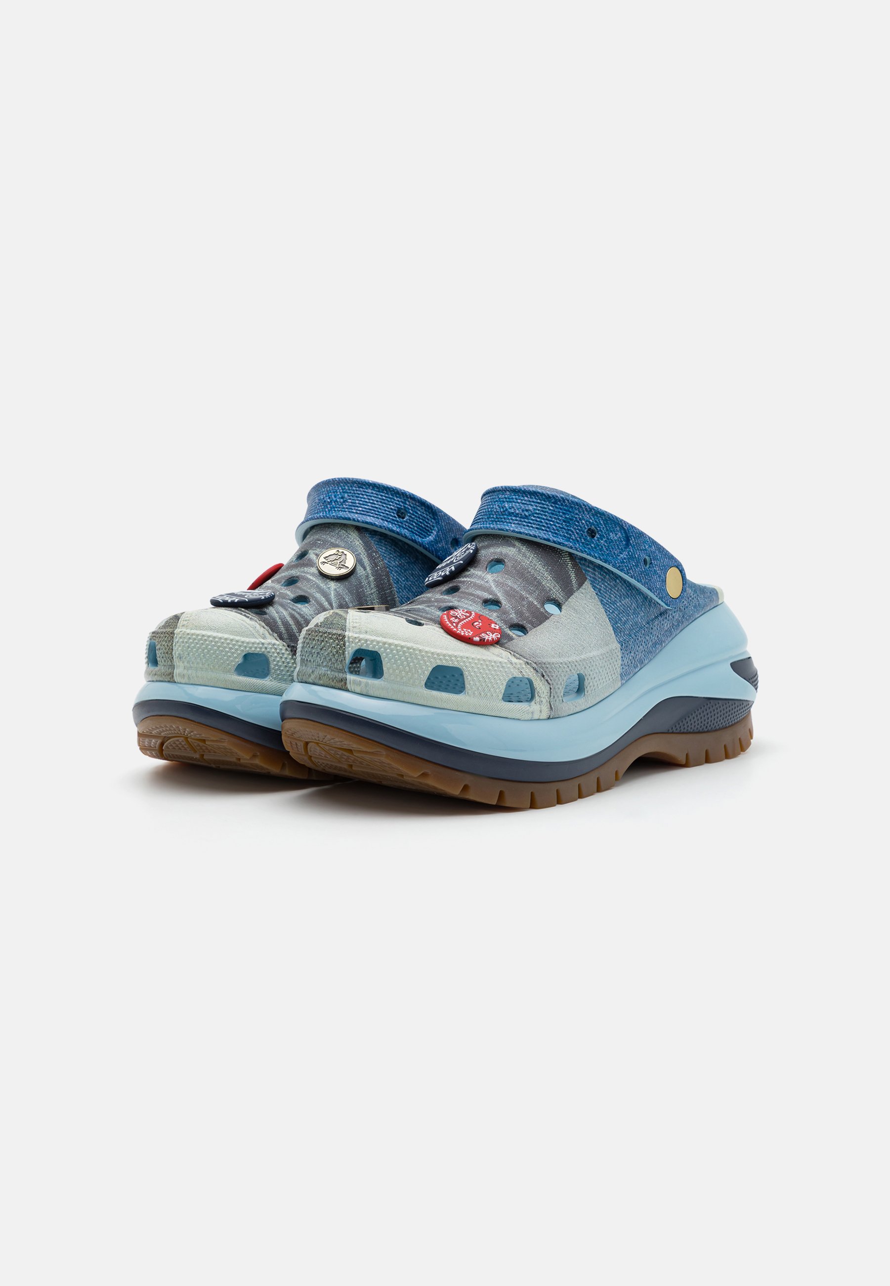 Crocs MEGA CRUSH UNISEX - Clogs - multi-coloured/dark blue denim
