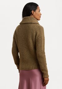 Lauren Ralph Lauren WOOL BLEND SHAWL COLLAR CROPPED CARDIGAN - Jopica - multi