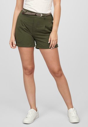 T MIT UMSCHLAG 2-POCKETS - Short - military green