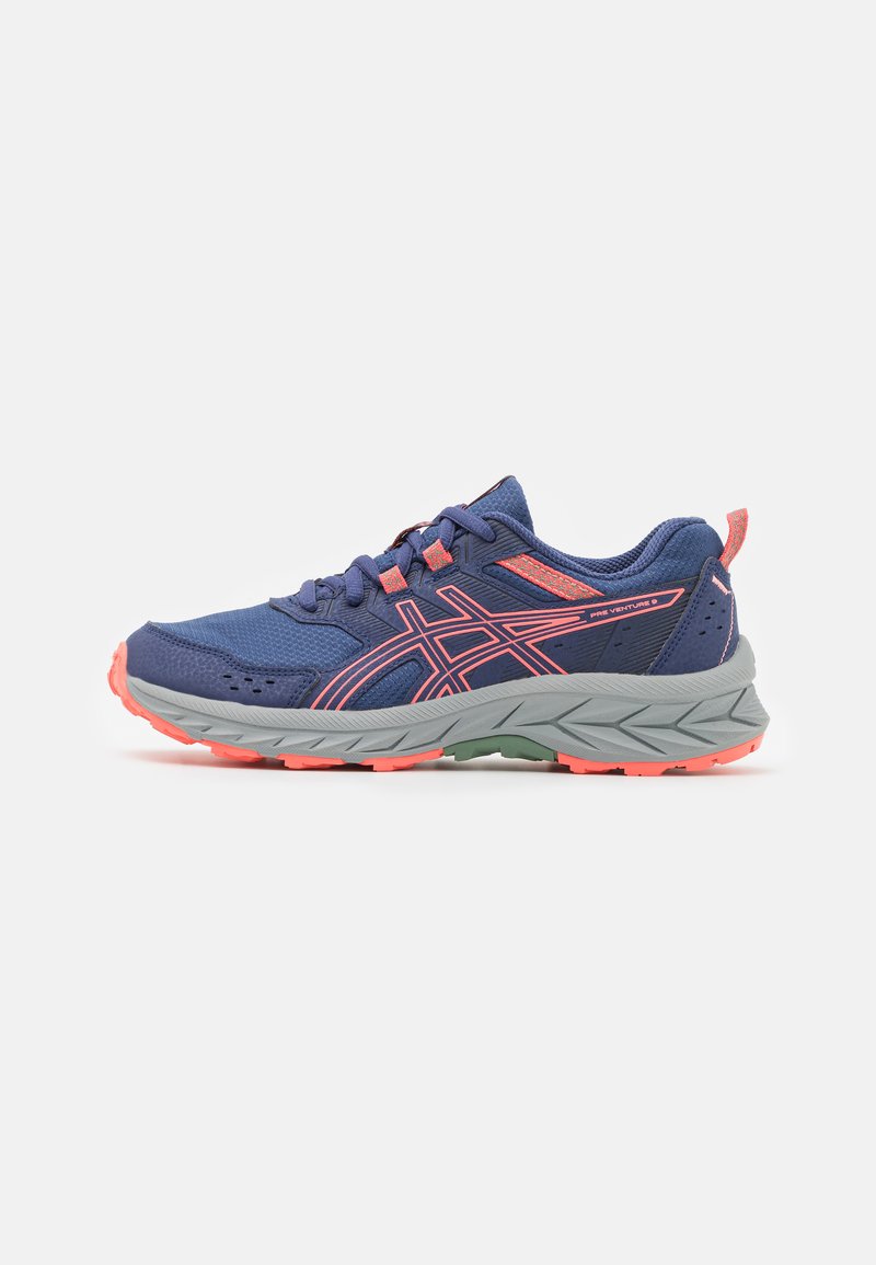 ASICS PRE VENTURE 9 UNISEX - Løpesko for mark - indigo blue/papaya