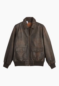 CLAYTON LEATHER AVIATOR - Giacca di pelle - brown
