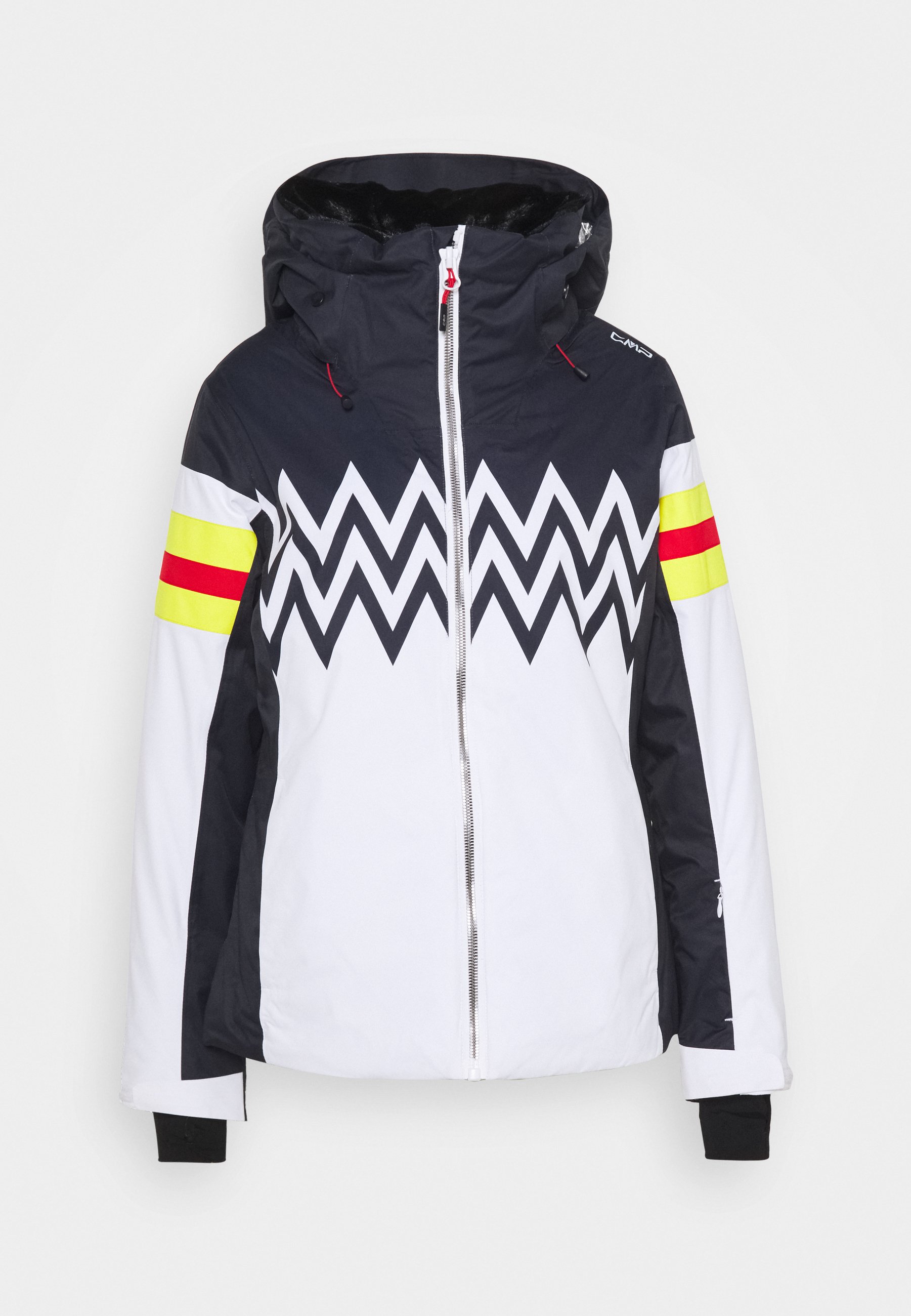 CMP WOMAN JACKET FIX HOOD Ski jas biancowit Zalando.nl CMP, Ski jacket fix hood photo print, ski jas, dames, print