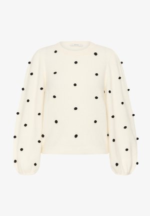 Gestuz, ALPHA DOT PULLOVER - Πουλόβερ - ivory