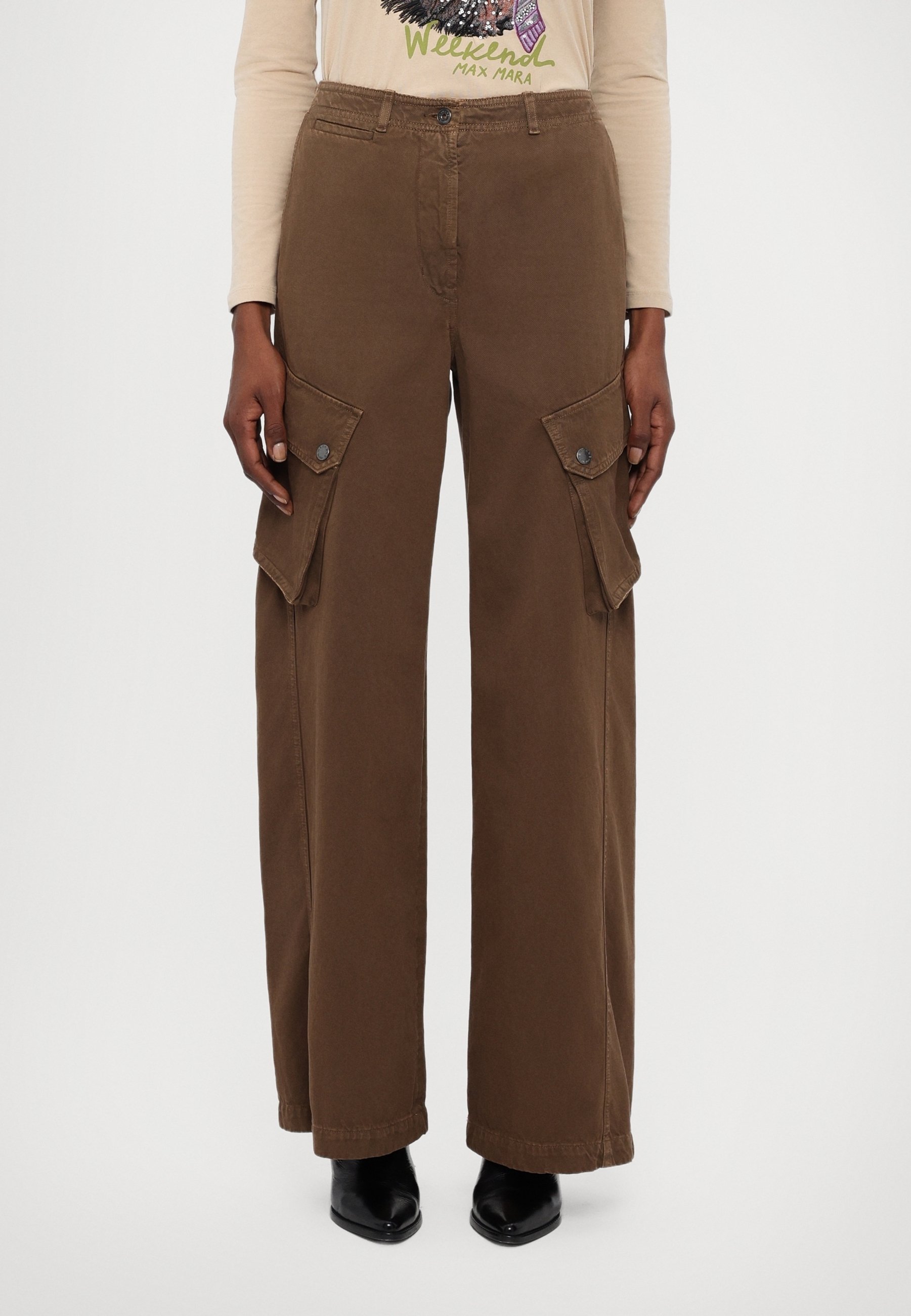 Weekend Max Mara Cargo trousers - brown - (Pre-owned) - Zalando