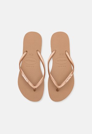 Havaianas SLIM LOGO METALLIC - Infradito da bagno - rose gold