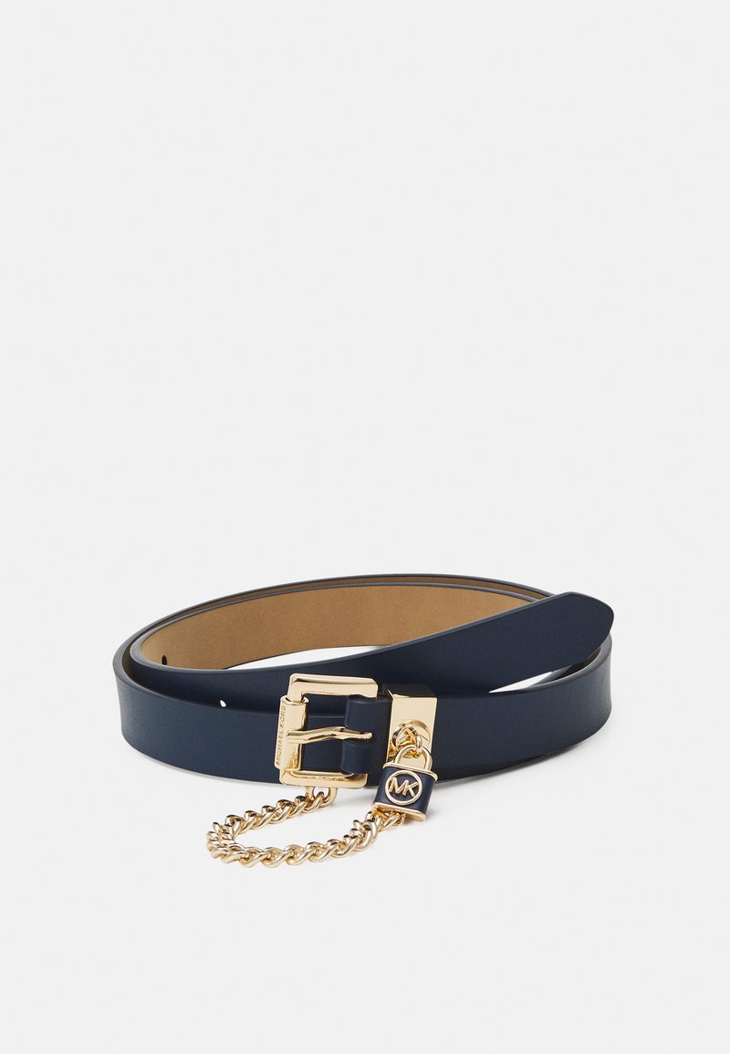 MICHAEL Michael Kors CHAIN BELT Belt navy/goldcoloured/dark blue