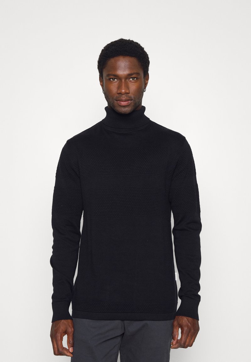Selected SLHMAINE ROLL NECK - Jumper - black