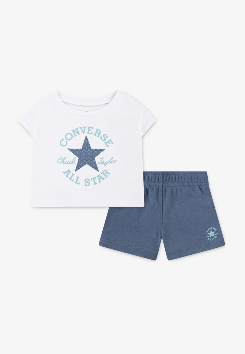 Converse T-shirt print blauw