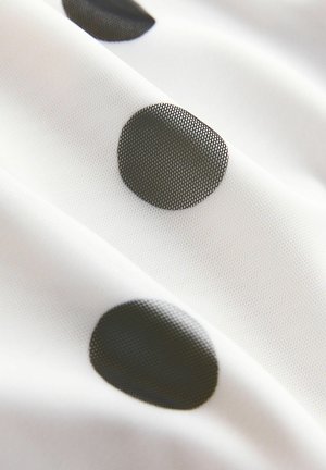 Next, Maxirock - black ecru polka dot