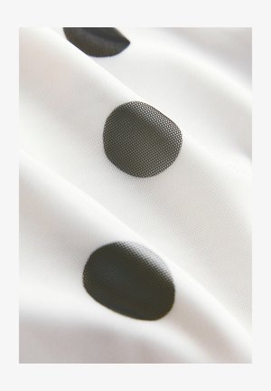 Next, Maksihame - black ecru polka dot