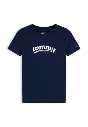 Tommy Jeans, SLIM LOGO TEE - T-shirt con stampa - dark blue