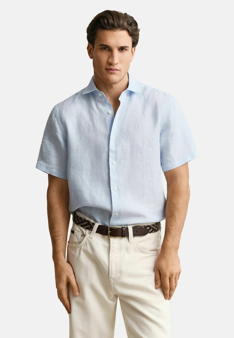 GANT SHORT SLEEVE - Košile - sky blue