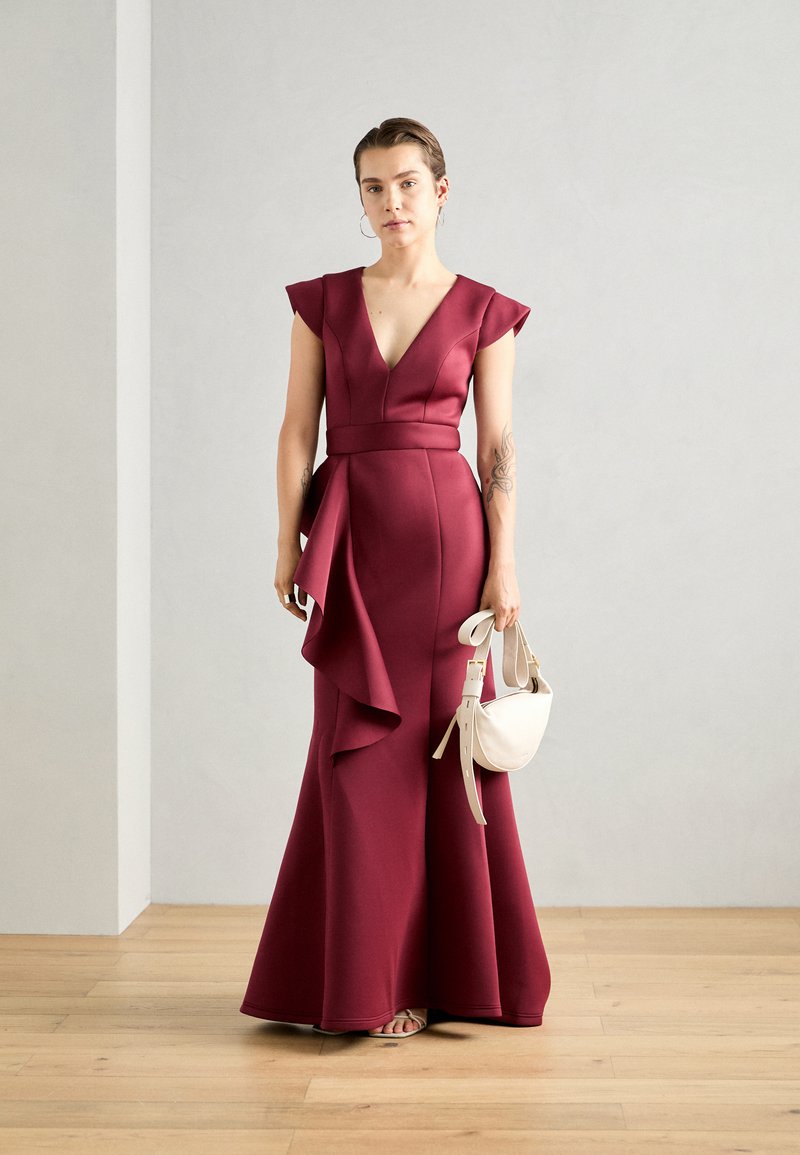 jarlo evening dresses Mika Cowl Front Maxi Dress With Strappy Back Detail main image 0